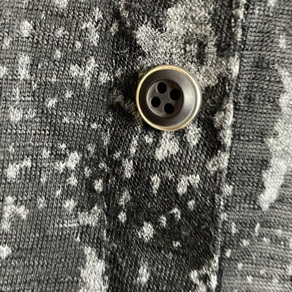 David Cline Style 4823‎ Snap Down Snake Print Shirt Dress Size Black Gray - Picture 5 of 9